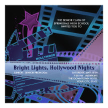 Invitations de bal d'étudiants de Hollywood