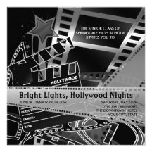 Invitations de bal d'étudiants de Hollywood