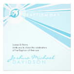 INVITATIONS DE BAPTÊME : : colombe moderne 9SQ