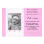 Invitations de baptême de fraise