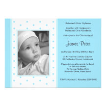 Invitations de baptême de myrtille