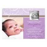INVITATIONS DE BAPTÊME DE PHOTO : : charité 7L