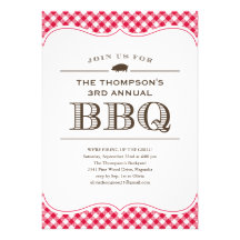 Invitations de barbecue de BBQ