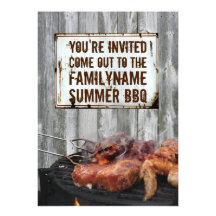 Invitations de BBQ d'été