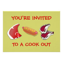 Invitations de BBQ d'été