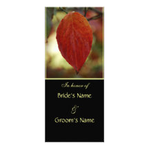 Invitations de brunch de mariage de feuille d'auto