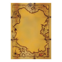 Invitations de carte de trésor de pirate