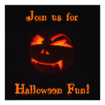 Invitations de citrouille de lanterne de Halloween