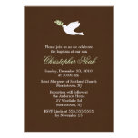 Invitations de colombe de vert