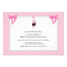 Invitations de considérant de ballet