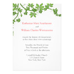 Invitations de corail, vertes et blanches de maria invitations