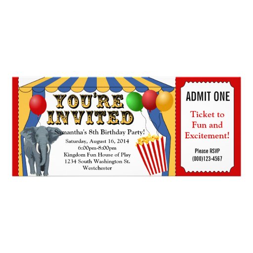 Invitations de coutume de billet de carnaval de ci