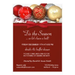 Invitations de coutume de fête de vacances de Noël