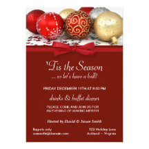 Invitations de coutume de fête de vacances de Noël