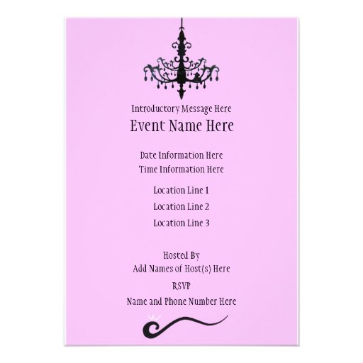 Invitations de coutume de lustre