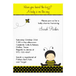 Invitations de douche d'abeille de bébé