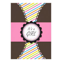 Invitations de douche de bébé