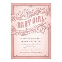 Invitations de douche de cow-girl de bébé