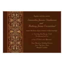 Invitations de fantaisie de mariage de Scrollwork