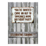 Invitations de fête d'anniversaire
