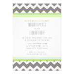Invitations de fête d'anniversaire de Chevron de c