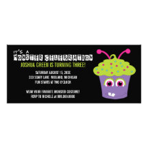 Invitations de fête d'anniversaire de coup de mons