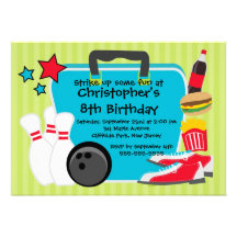 Invitations de fête d'anniversaire de garçons de b