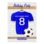Invitations de fête d'anniversaire de Jersey de fo