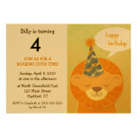 Invitations de fête d'anniversaire de lion