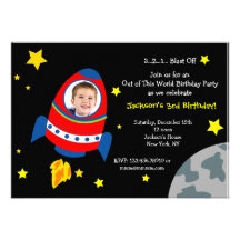 Invitations de fête d'anniversaire de photo de vai