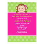Invitations de fête d'anniversaire de singe