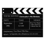 Invitations de fête d'anniversaire de soirée ciném