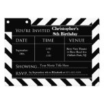 Invitations de fête d'anniversaire de soirée ciném