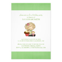 Invitations de fête d'anniversaire pour une fille