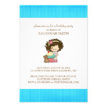 Invitations de fête d'anniversaire pour une fille