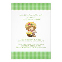 Invitations de fête d'anniversaire pour une fille