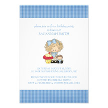 Invitations de fête d'anniversaire pour une fille
