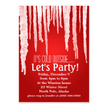Invitations de fête de vacances