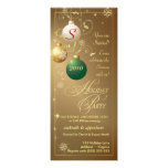 Invitations de fête de vacances - or antique éléga