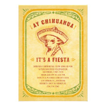 Invitations de fiesta - oui Mexicain vintage de Ch