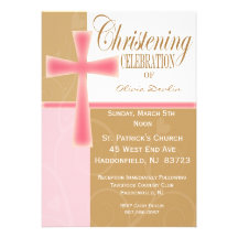 Invitations de fille de baptême/baptême