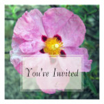 Invitations de fleur de tache