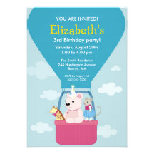 Invitations de l'anniversaire de jouet de l'enfant
