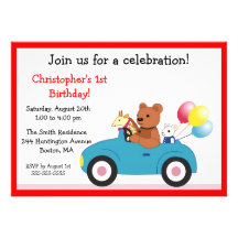 Invitations de l'anniversaire de l'enfant mignon d
