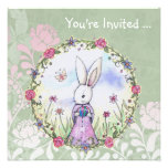 Invitations de lapin de Pâques de chasse à oeuf de