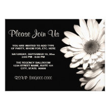 Invitations de marguerites