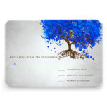Invitations de mariage d'arbre de feuille de coeur