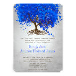 Invitations de mariage d'arbre de feuille de coeur