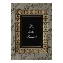 Invitations de mariage de cadre de tableau