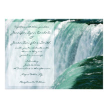 Invitations de mariage de cascade de chutes du Nia